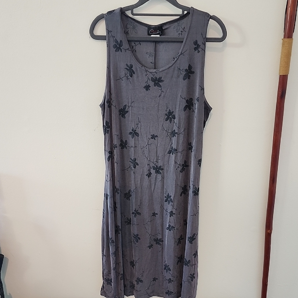 90s Vintage Floral Midi Dress